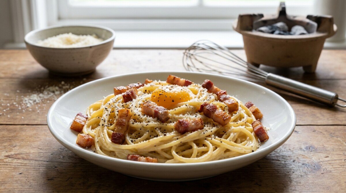 impara a preparare una carbonara facile e veloce in soli 10 minuti. scopri il segreto per un gusto autentico che conquisterà tutti, anche i principianti!