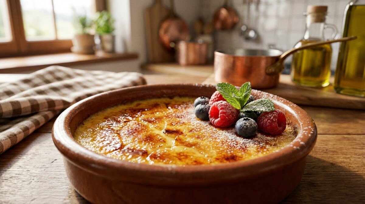 scopri la ricetta semplice e veloce della crema catalana all'italiana, un dessert cremoso e irresistibile che conquisterà tutti con il suo gusto unico.