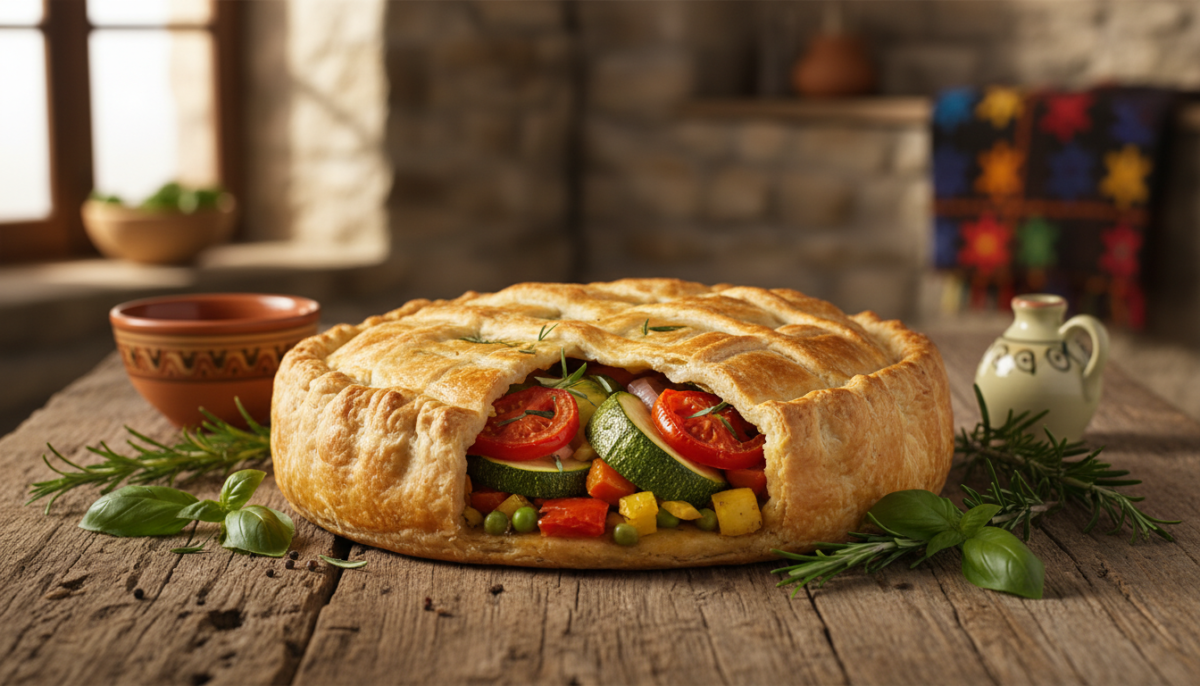 scopri la panada vegetale sarda, un piatto tradizionale ricco di gusto e ingredienti genuini, simbolo della cucina autentica della sardegna.