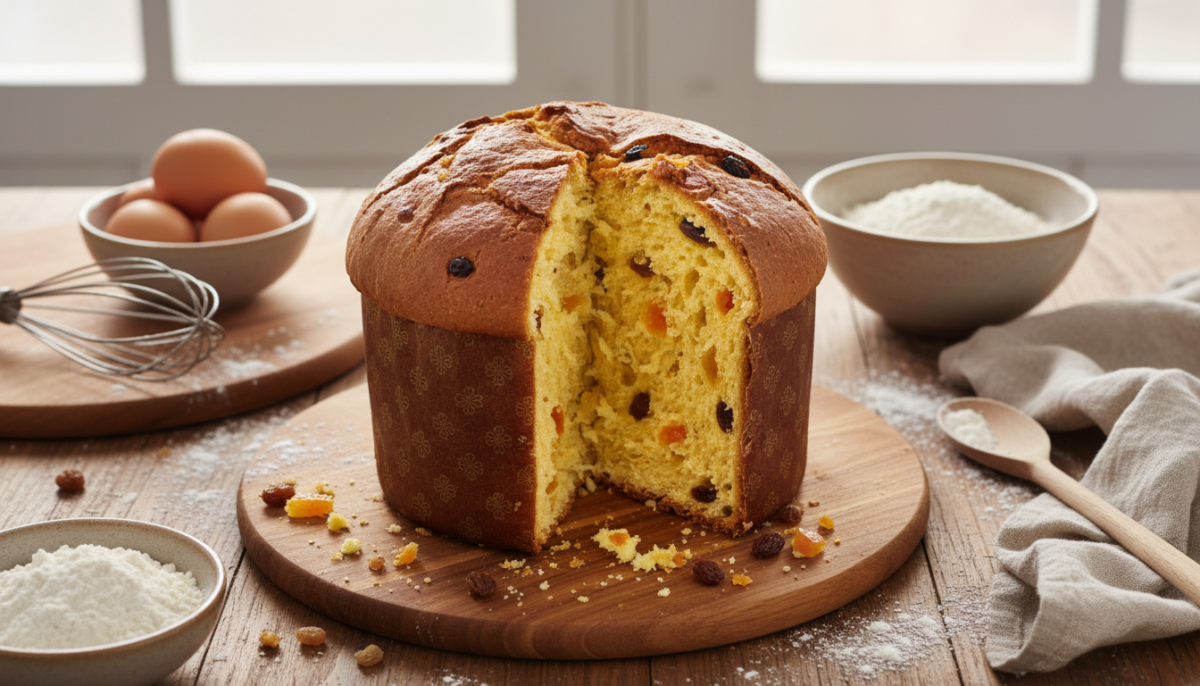 scopri la guida passo passo per preparare un panettone fatto in casa con lievitazione naturale, ottenendo un dolce soffice e fragrante perfetto per le tue feste.