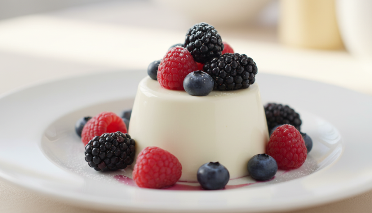 scopri la ricetta veloce della panna cotta ai frutti di bosco, un dolce irresistibile e facile da preparare che conquisterà tutti i tuoi ospiti.