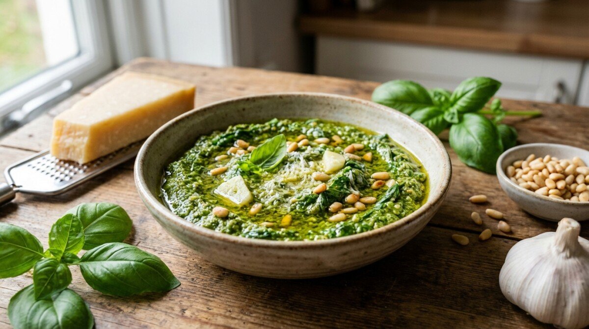scopri come preparare un pesto economico con basilico, una ricetta facile e veloce perfetta per tutti da realizzare comodamente a casa.