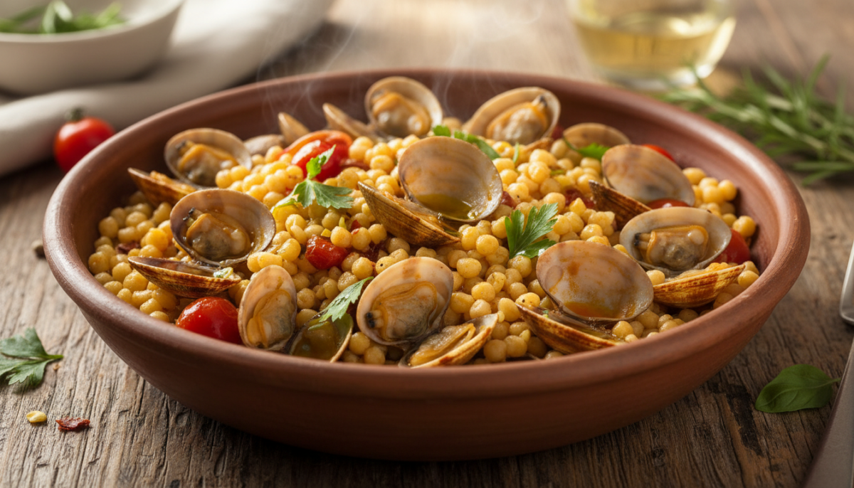 scopri la ricetta tradizionale della fregola con arselle sarda, un piatto autentico e saporito che delizierà il tuo palato con i gusti unici della sardegna.