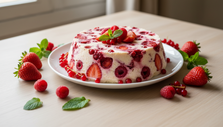 Semifreddo ai frutti rossi facile e veloce da preparare