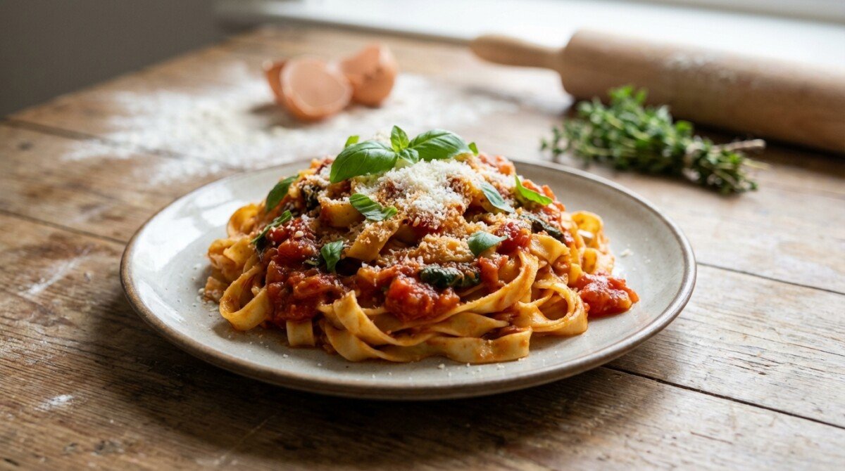 scopri la ricetta perfetta per preparare tagliatelle fresche fatte in casa: un segreto semplice per una pasta deliziosa che conquisterà tutti i tuoi ospiti.
