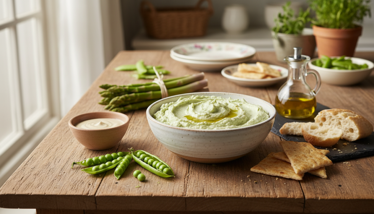 scopri la mia crema spalmabile veloce in 4 ingredienti con verdure di marzo, un'alternativa gustosa all'hummus perfetta per l'aperitivo. non sprecherai più nulla!