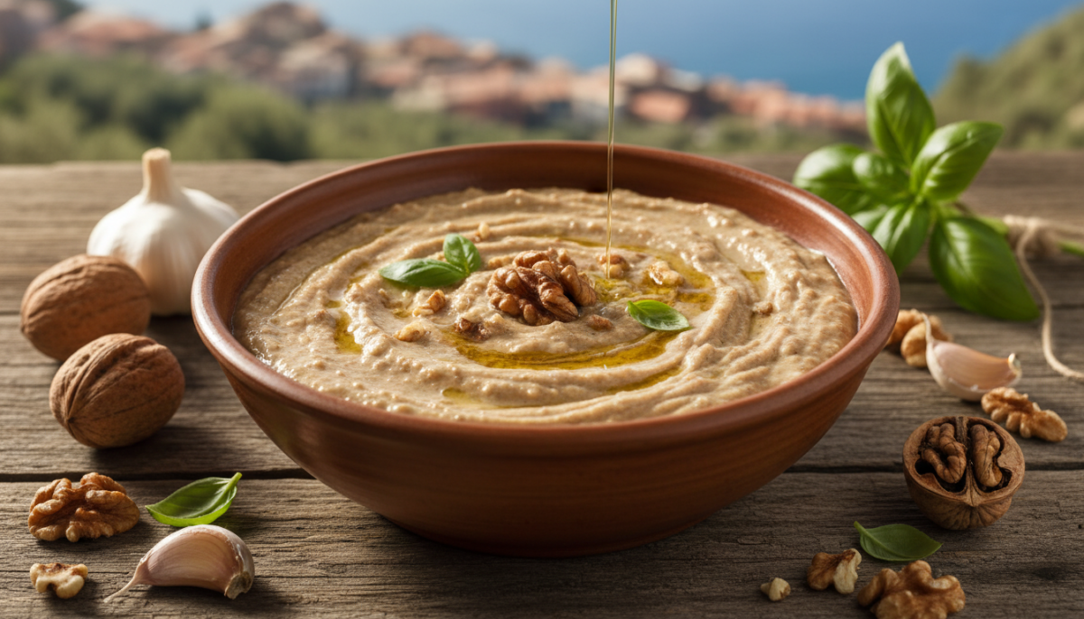 scopri la salsa alle noci ligure: la sua origine, una ricetta tradizionale dettagliata e consigli utili per ottenere un sapore autentico della cucina ligure.