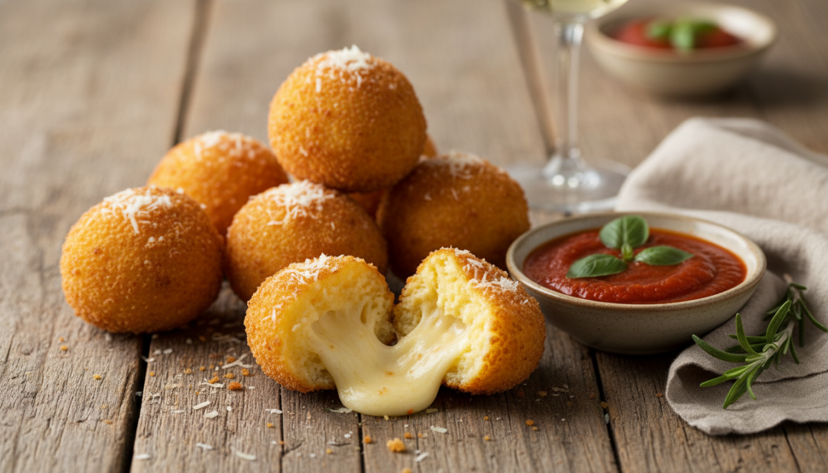 scopri le polpette di polenta al parmigiano: croccanti fuori e morbide dentro, l’aperitivo perfetto per sorprendere i tuoi ospiti con sapori autentici e irresistibili.