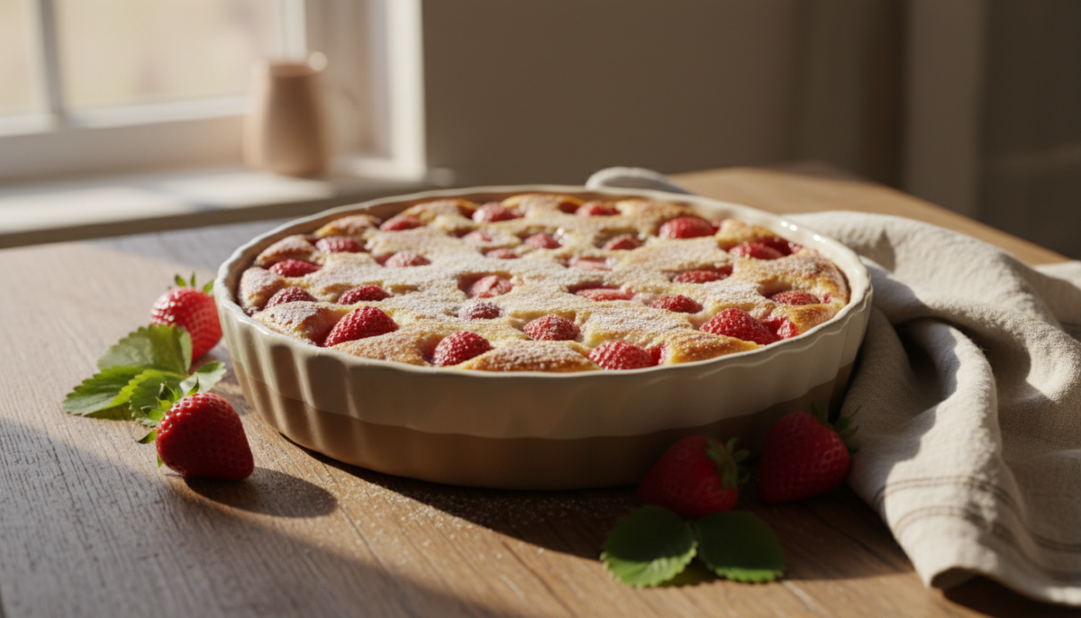 scopri il clafoutis di fragole di aprile: un dolce tradizionale che diventa ancora più buono se lasciato riposare. la ricetta ideale per chi ama la cucina paziente e gustosa.