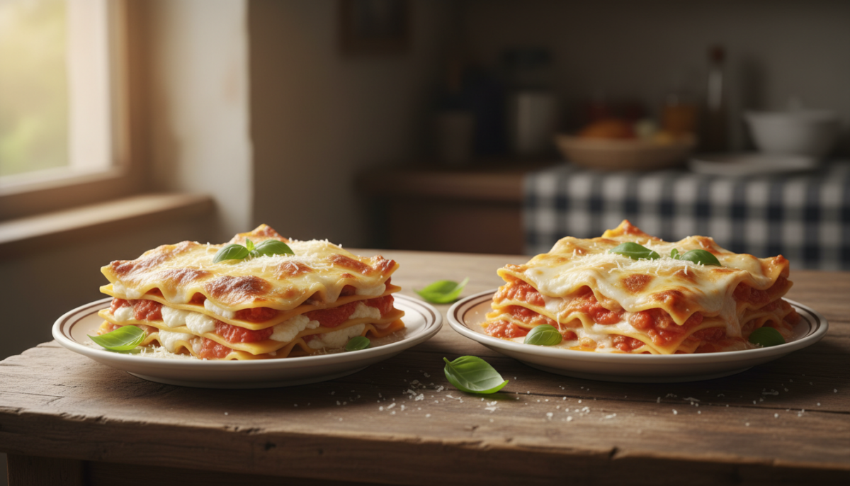 scopri la mia recensione delle lasagne con e senza precottura della pasta: confronto dettagliato e motivo per cui ho scelto una delle due al momento di servire!