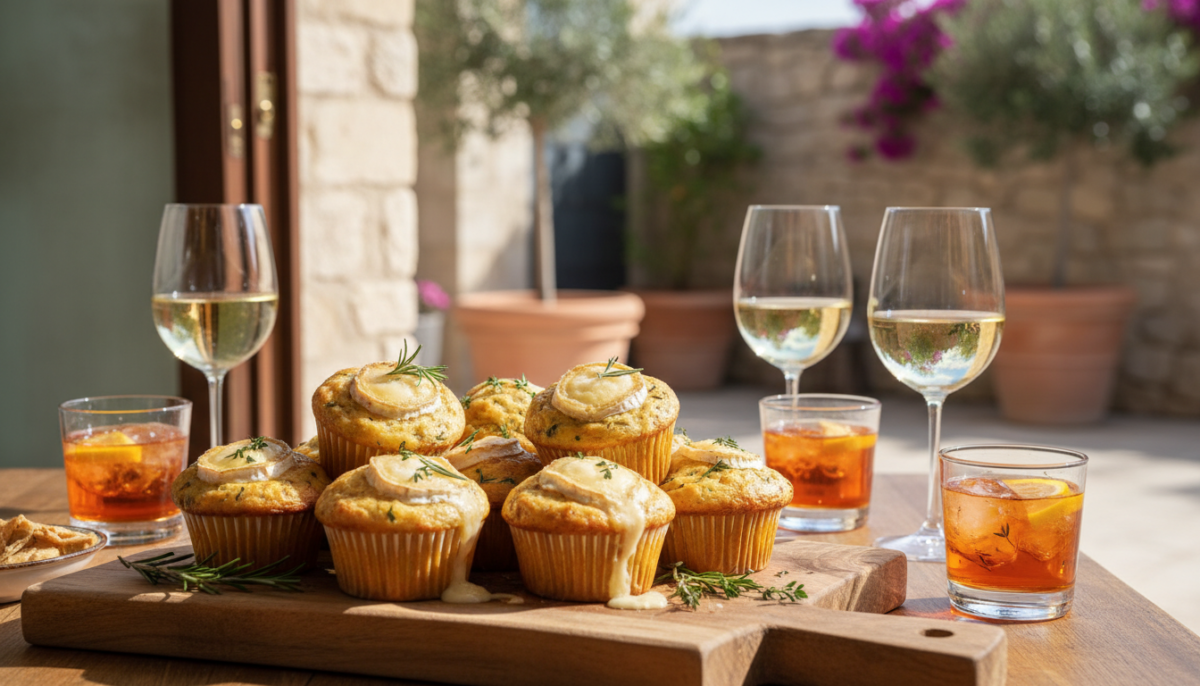 deliziosi muffin salati al caprino, perfetti per l'aperitivo. facili da preparare e pronti a sparire dalla tavola in soli 5 minuti, conquistano tutti con il loro sapore irresistibile.