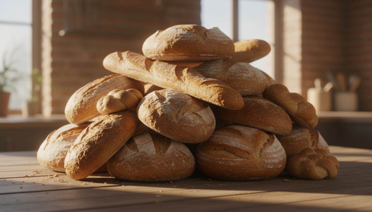 scopri perché mettere tutto il pane insieme, pensando di conservarlo al meglio, può farlo diventare raffermo in poche ore e come evitarlo per mantenere la freschezza più a lungo.