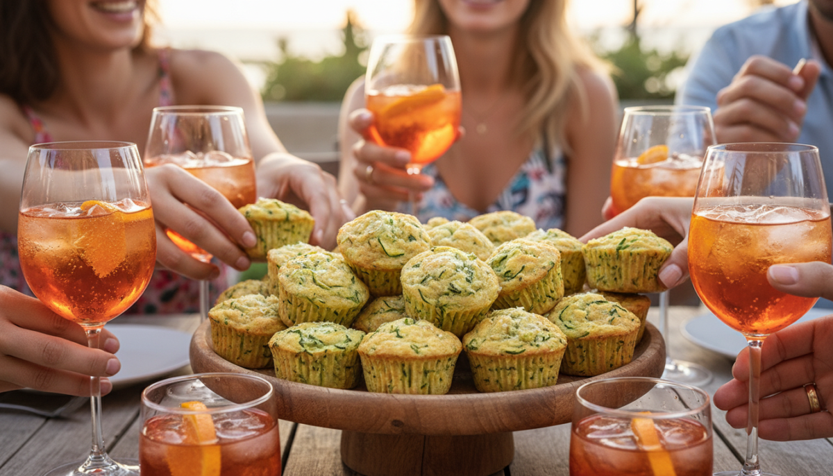 deliziosi mini muffin salati alle zucchine, perfetti per l'aperitivo: semplici da preparare e pronti a far sparire tutti in pochi minuti!